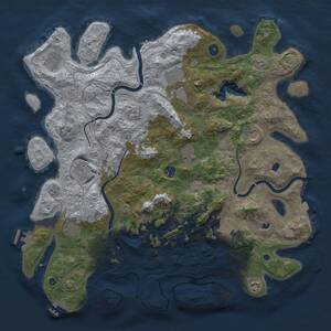 Thumbnail Rust Map: Procedural Map, Size: 4500, Seed: 552845935, 17 Monuments
