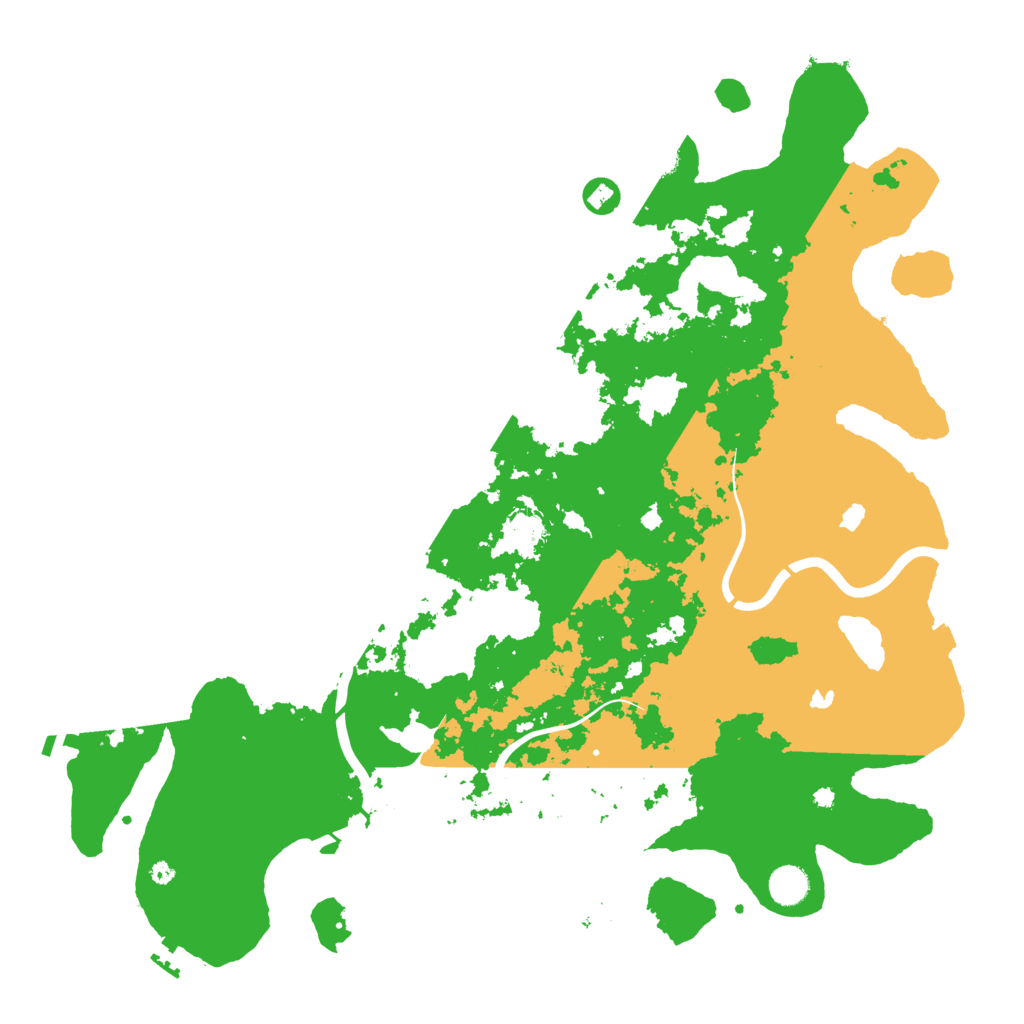Biome Rust Map: Procedural Map, Size: 4500, Seed: 552845935