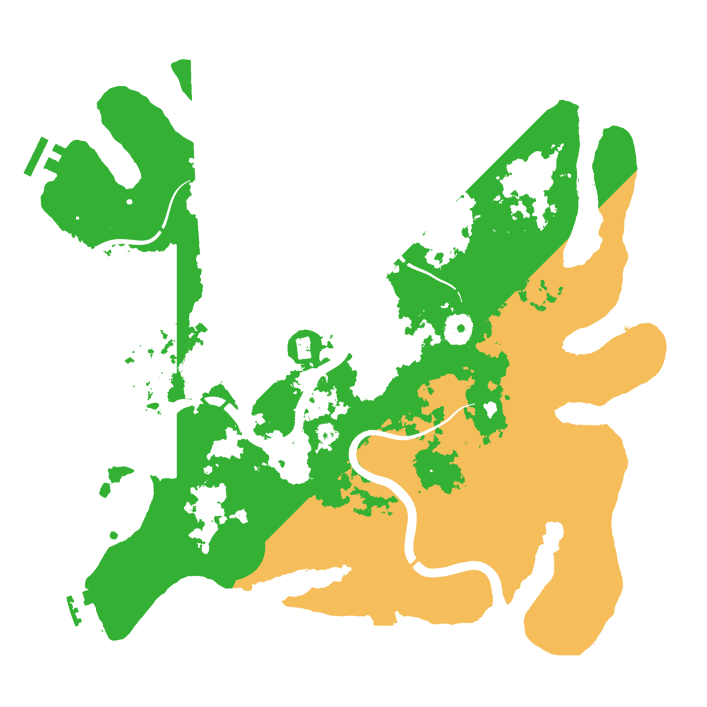 Biome Rust Map: Procedural Map, Size: 3500, Seed: 945856295