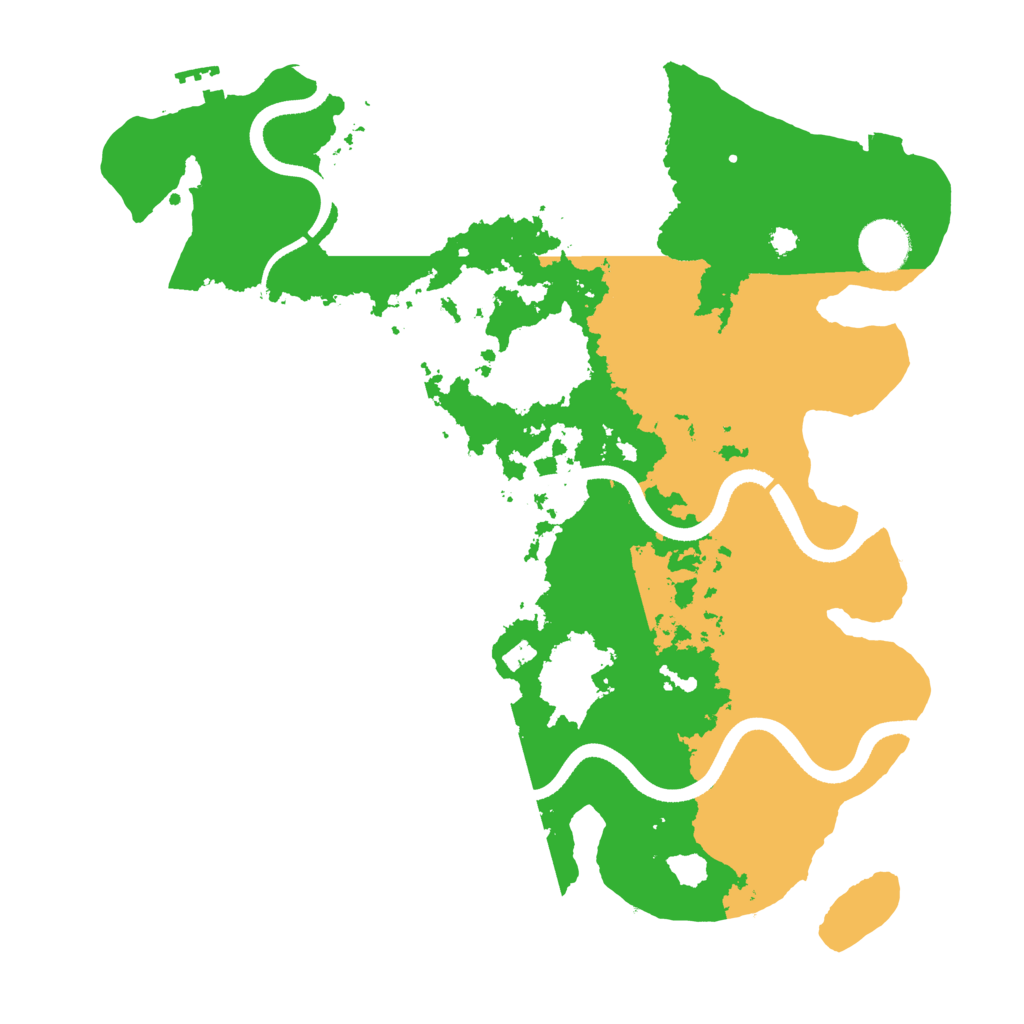 Biome Rust Map: Procedural Map, Size: 3500, Seed: 1307181910