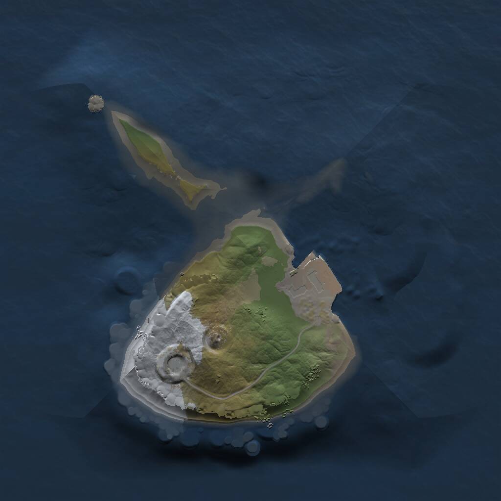 Rust Map: Procedural Map, Size: 1200, Seed: 2345234, 1 Monuments