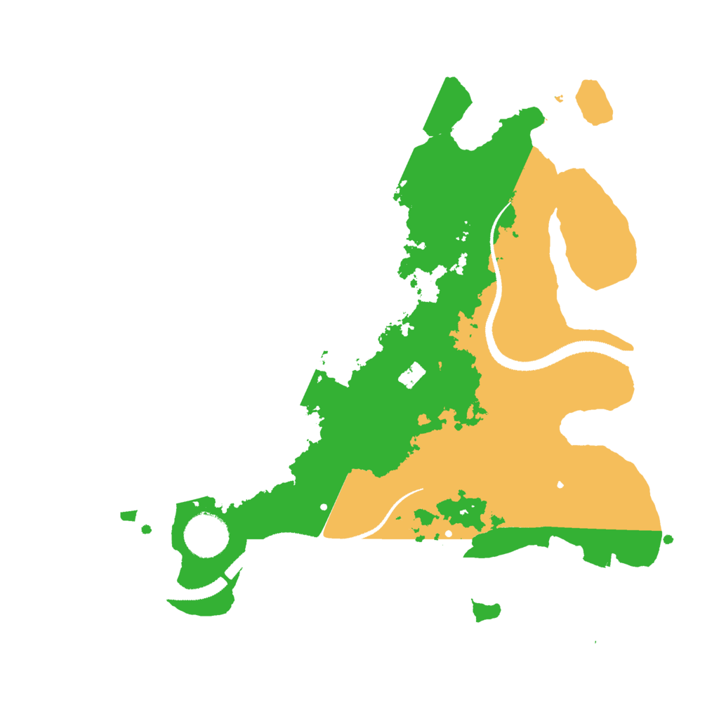 Biome Rust Map: Procedural Map, Size: 3000, Seed: 1036111189
