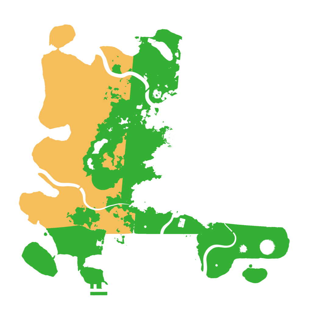 Biome Rust Map: Procedural Map, Size: 3700, Seed: 953328446