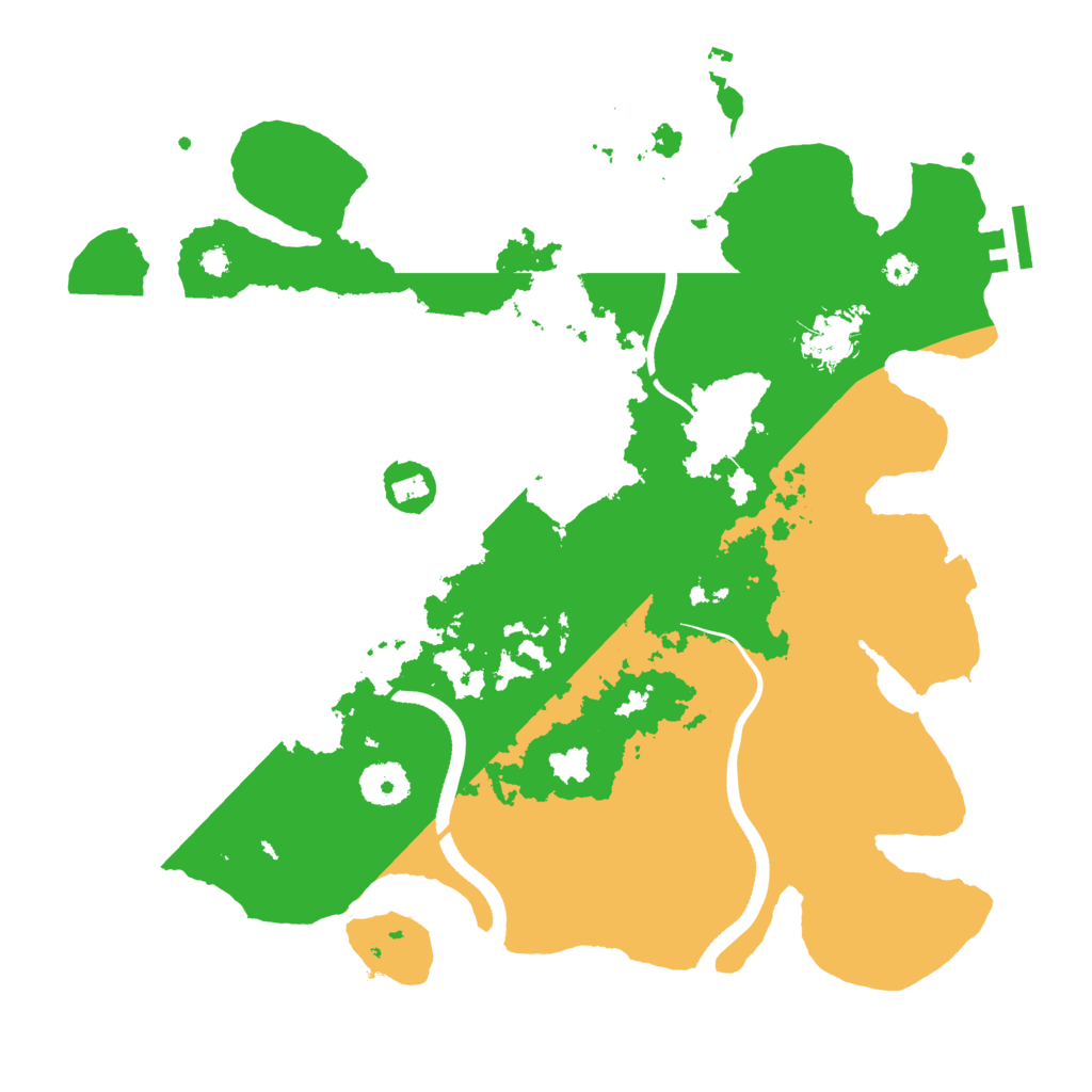 Biome Rust Map: Procedural Map, Size: 3500, Seed: 1107169722