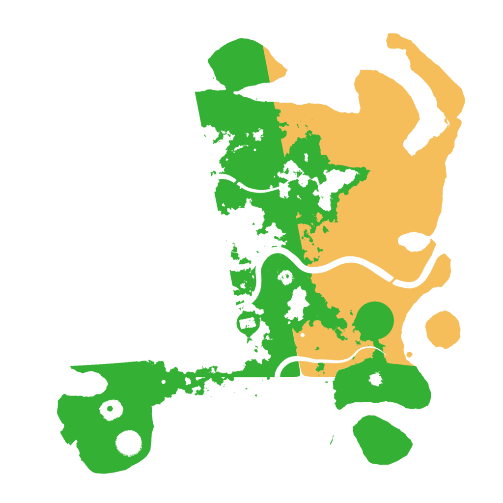 Biome Rust Map: Procedural Map, Size: 3500, Seed: 2043307013