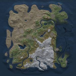 Thumbnail Rust Map: Procedural Map, Size: 4250, Seed: 1729372414, 17 Monuments