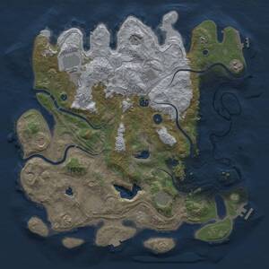 Thumbnail Rust Map: Procedural Map, Size: 4250, Seed: 1629132832, 15 Monuments