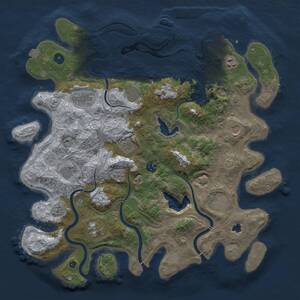 Thumbnail Rust Map: Procedural Map, Size: 4250, Seed: 1453482680, 16 Monuments