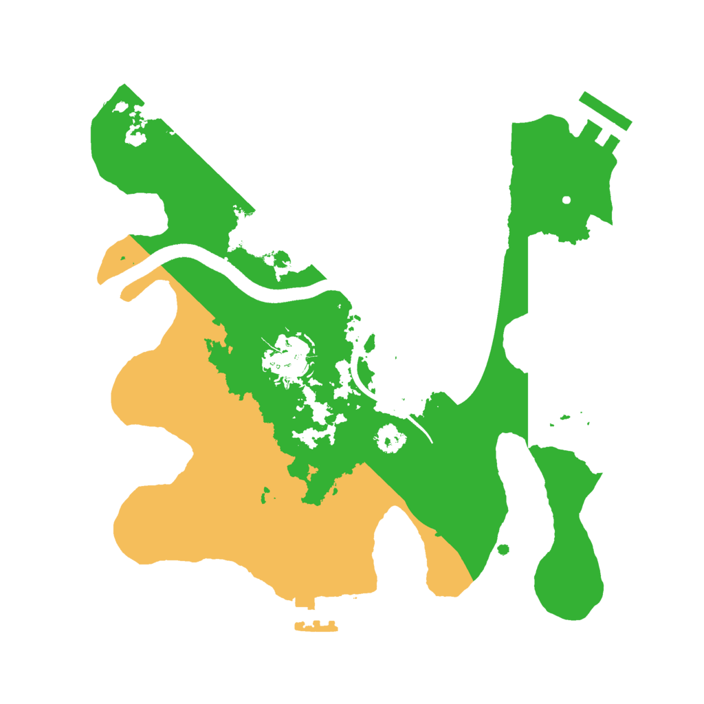 Biome Rust Map: Procedural Map, Size: 2500, Seed: 314290775