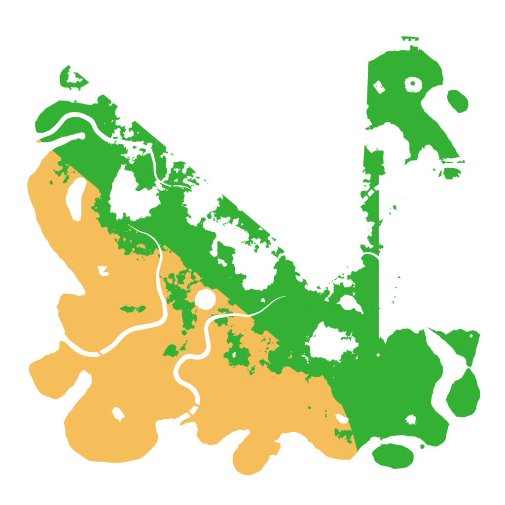 Biome Rust Map: Procedural Map, Size: 4500, Seed: 2021789531