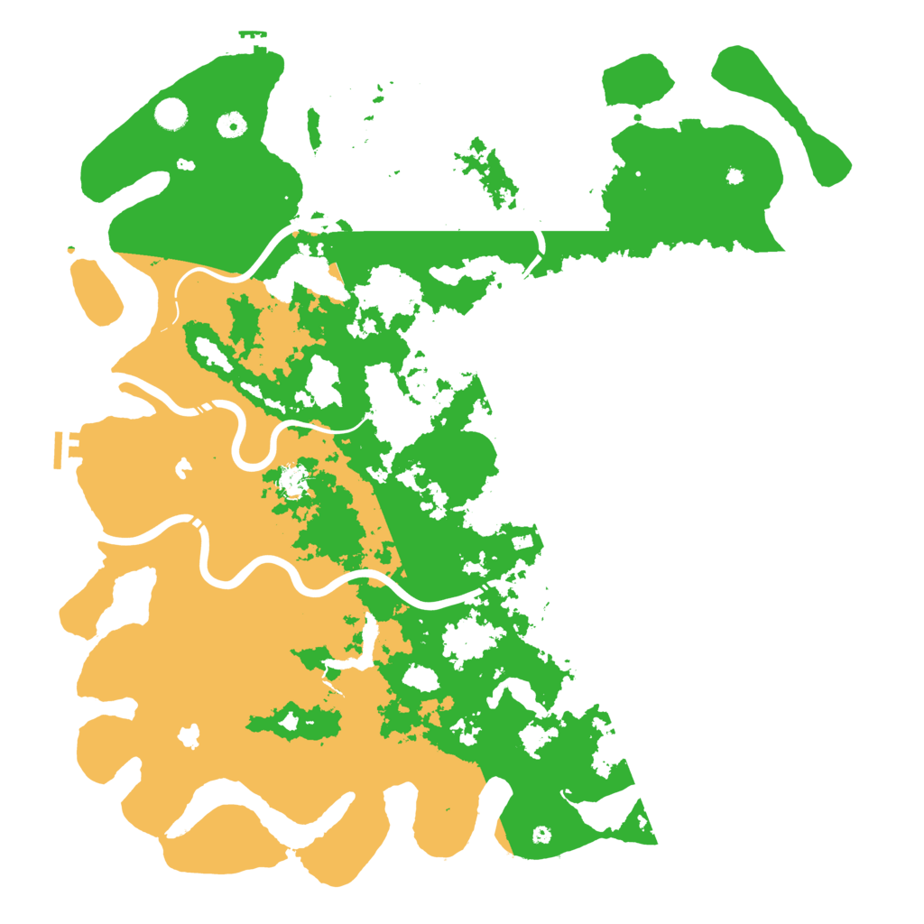 Biome Rust Map: Procedural Map, Size: 5000, Seed: 106609091