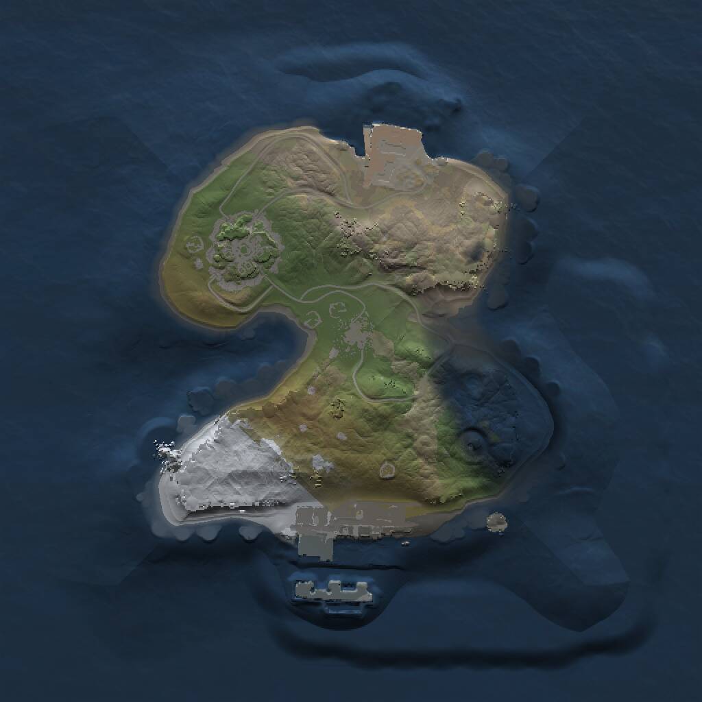 Rust Map: Procedural Map, Size: 1400, Seed: 168851196, 3 Monuments