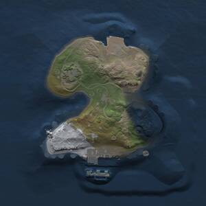 Thumbnail Rust Map: Procedural Map, Size: 1400, Seed: 168851196, 3 Monuments