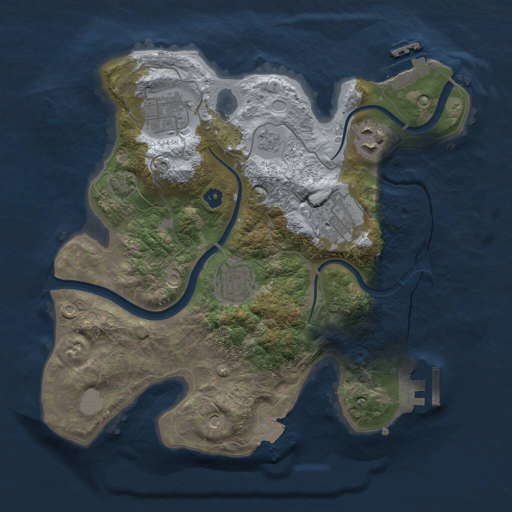 Rust Map: Procedural Map, Size: 2700, Seed: 1770984110, 10 Monuments