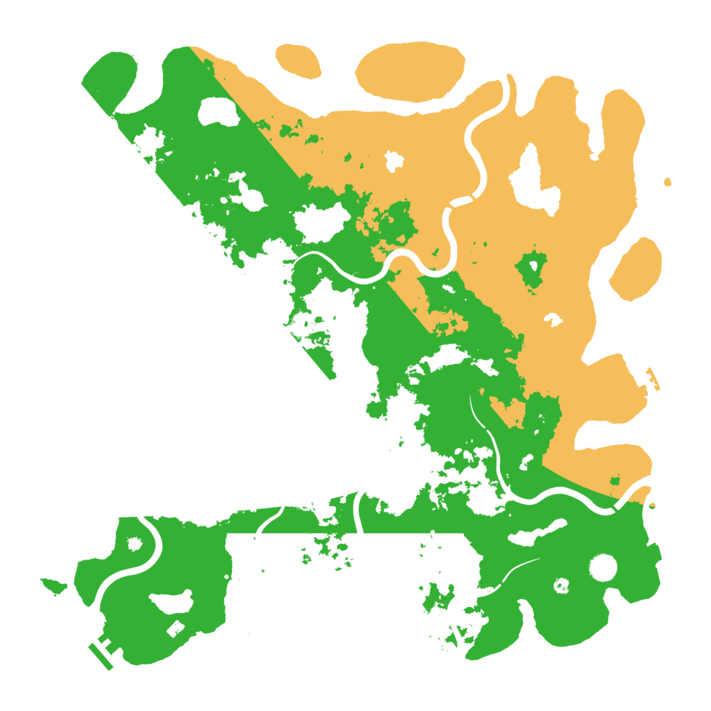 Biome Rust Map: Procedural Map, Size: 4500, Seed: 338303542