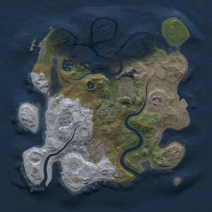 Thumbnail Rust Map: Procedural Map, Size: 2750, Seed: 1963157413, 10 Monuments