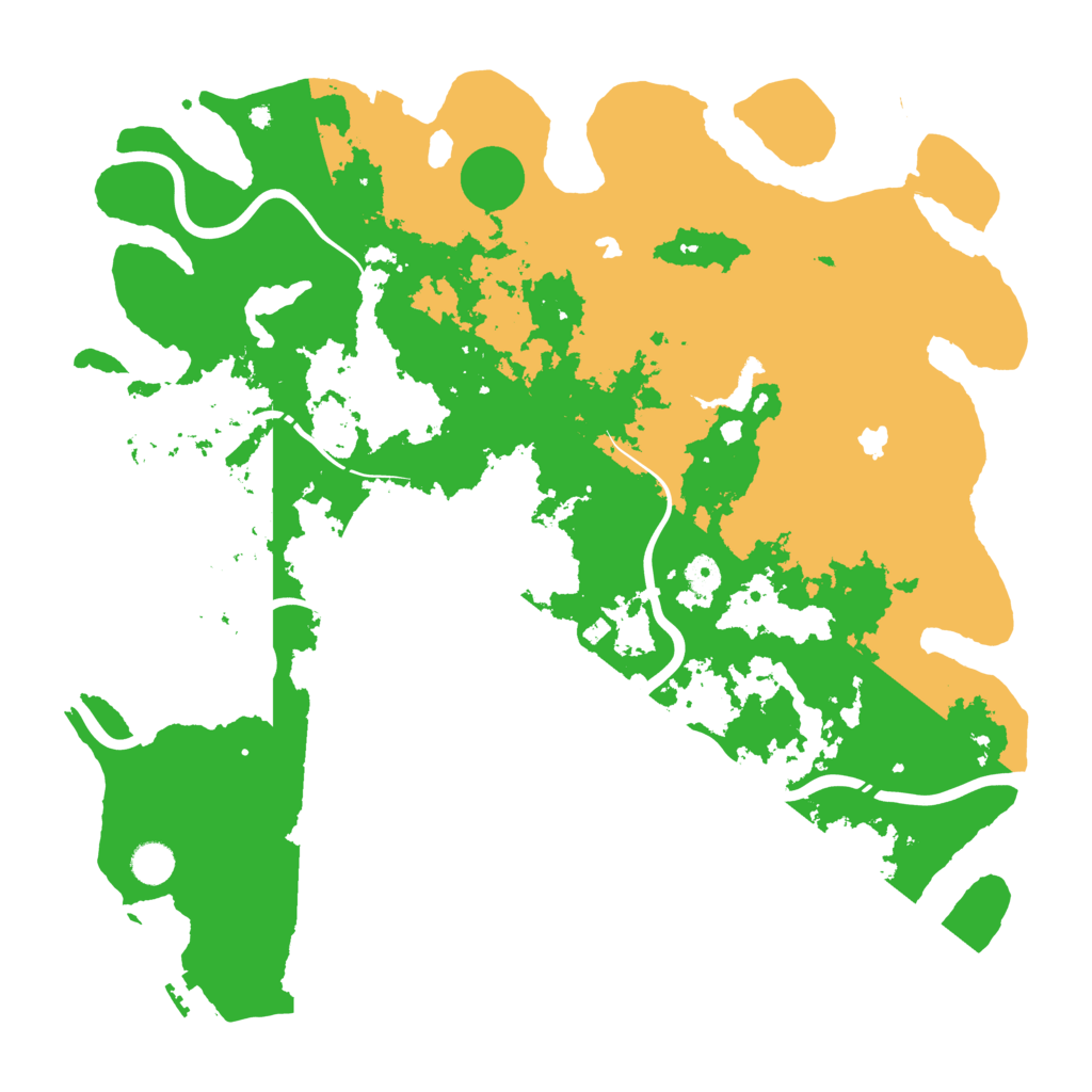 Biome Rust Map: Procedural Map, Size: 4500, Seed: 1109120913