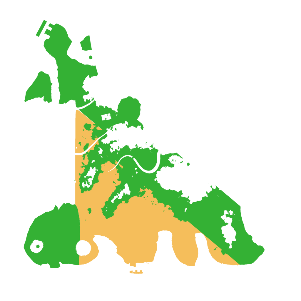 Biome Rust Map: Procedural Map, Size: 3500, Seed: 423327918