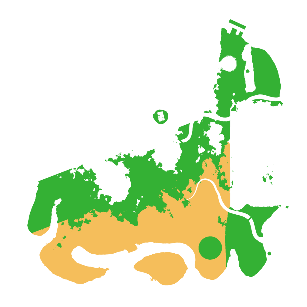 Biome Rust Map: Procedural Map, Size: 3500, Seed: 952560908