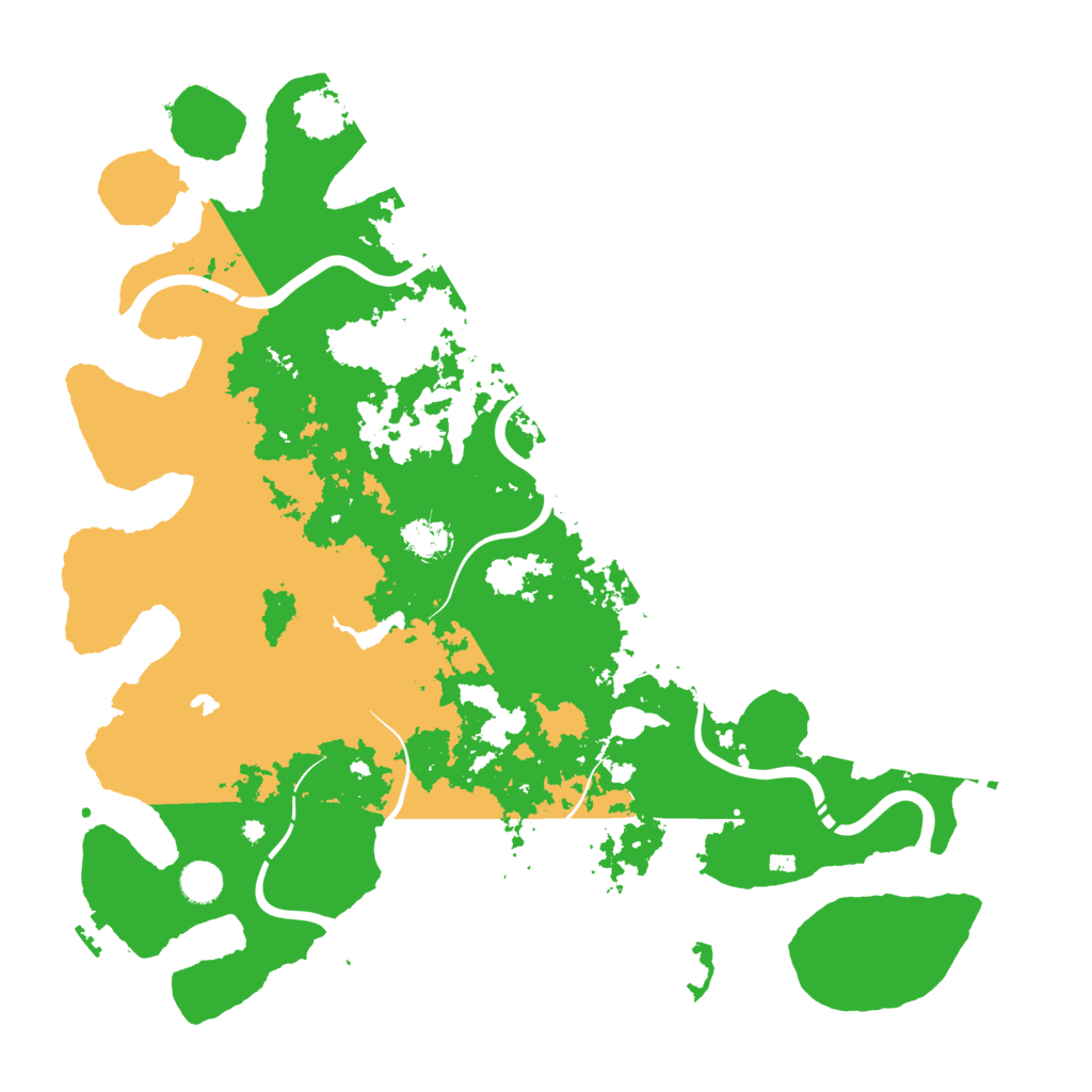 Biome Rust Map: Procedural Map, Size: 4500, Seed: 46464
