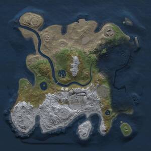 Thumbnail Rust Map: Procedural Map, Size: 2800, Seed: 2030154228, 11 Monuments