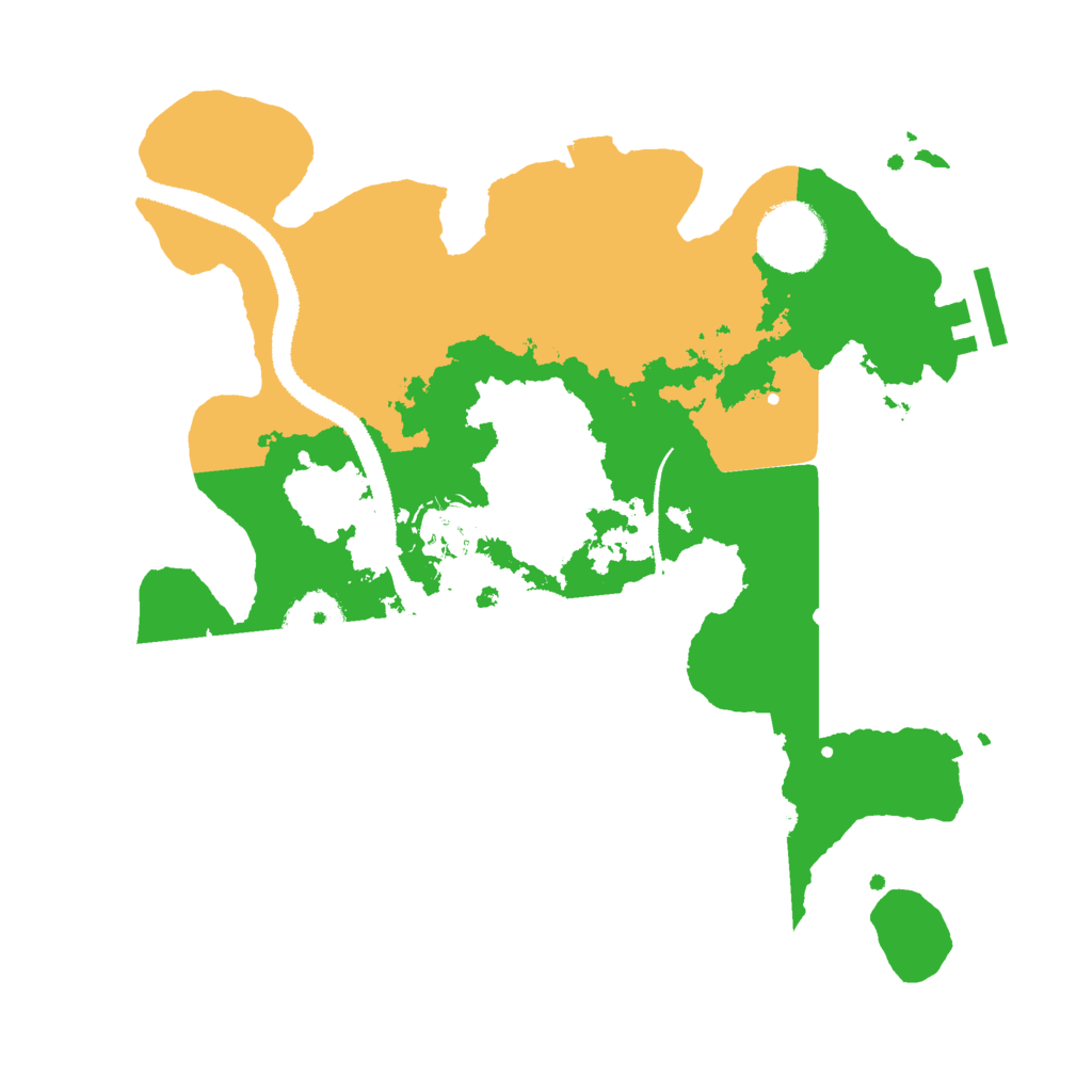 Biome Rust Map: Procedural Map, Size: 2800, Seed: 2030154228