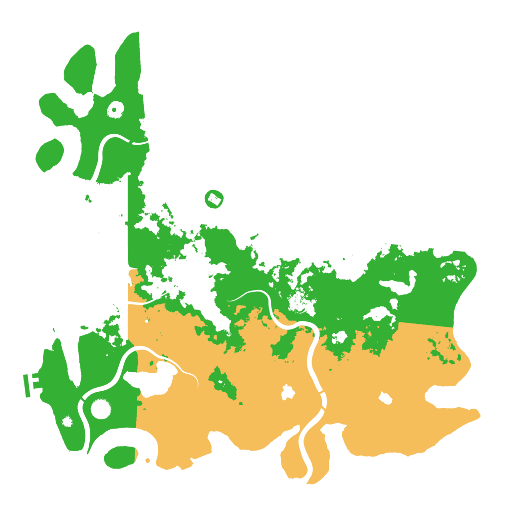 Biome Rust Map: Procedural Map, Size: 4500, Seed: 17168