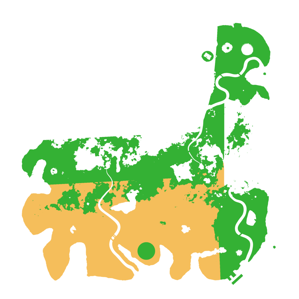 Biome Rust Map: Procedural Map, Size: 4500, Seed: 472367756