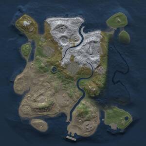 Thumbnail Rust Map: Procedural Map, Size: 3000, Seed: 20260214, 10 Monuments