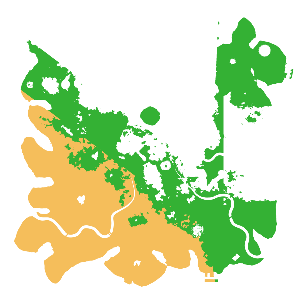 Biome Rust Map: Procedural Map, Size: 4500, Seed: 888555