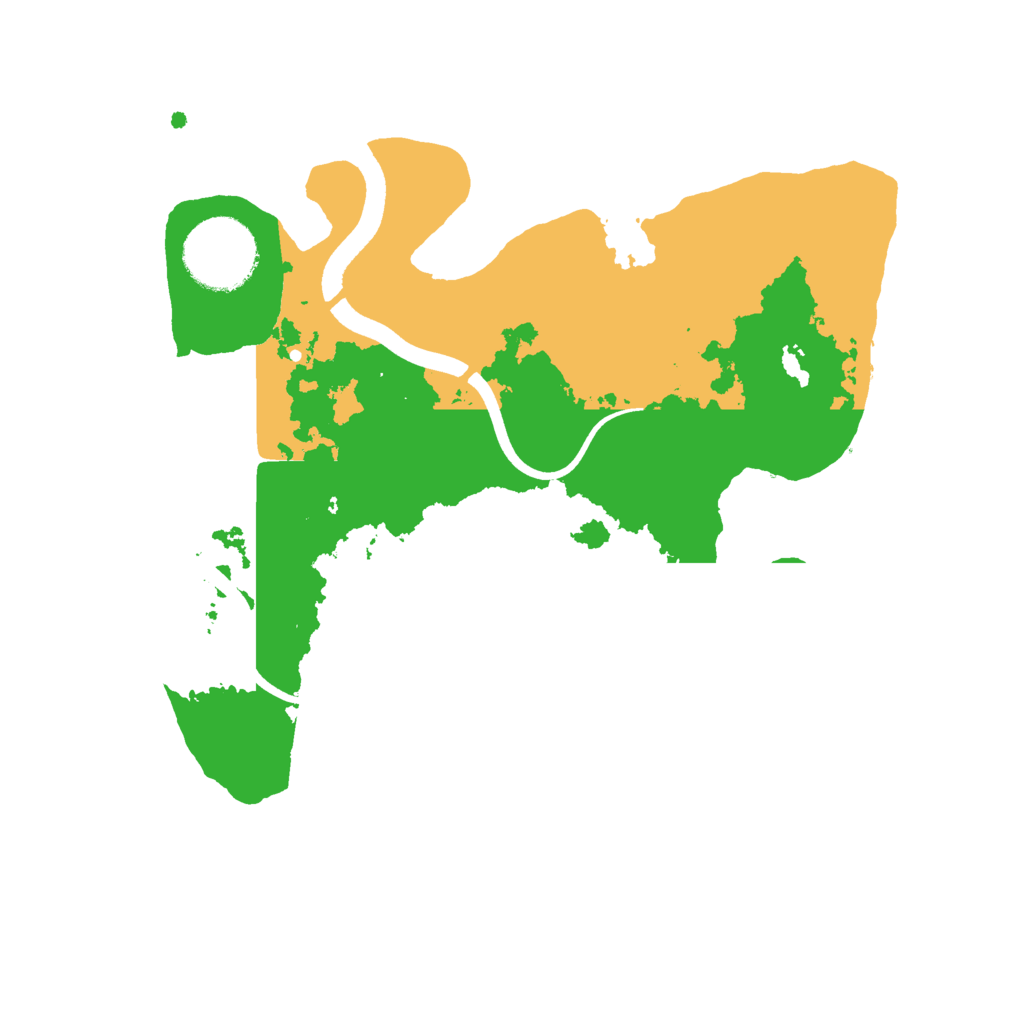 Biome Rust Map: Procedural Map, Size: 2500, Seed: 1291075087