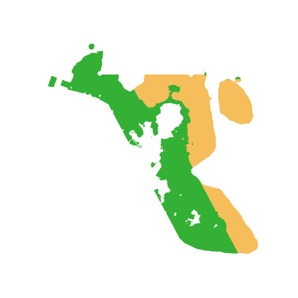 Biome Rust Map: Procedural Map, Size: 2000, Seed: 13531