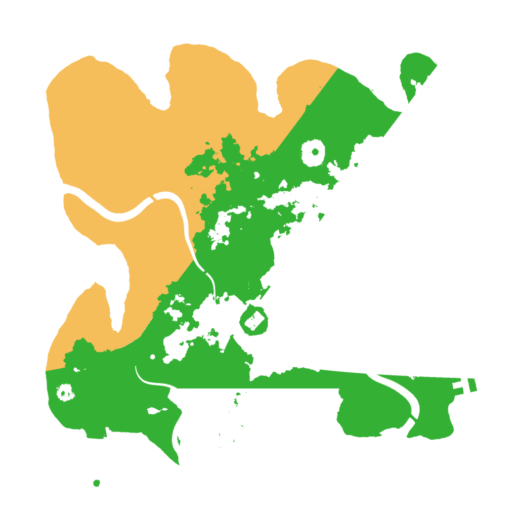 Biome Rust Map: Procedural Map, Size: 3000, Seed: 7615084