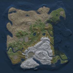 Thumbnail Rust Map: Procedural Map, Size: 3750, Seed: 977314789, 15 Monuments