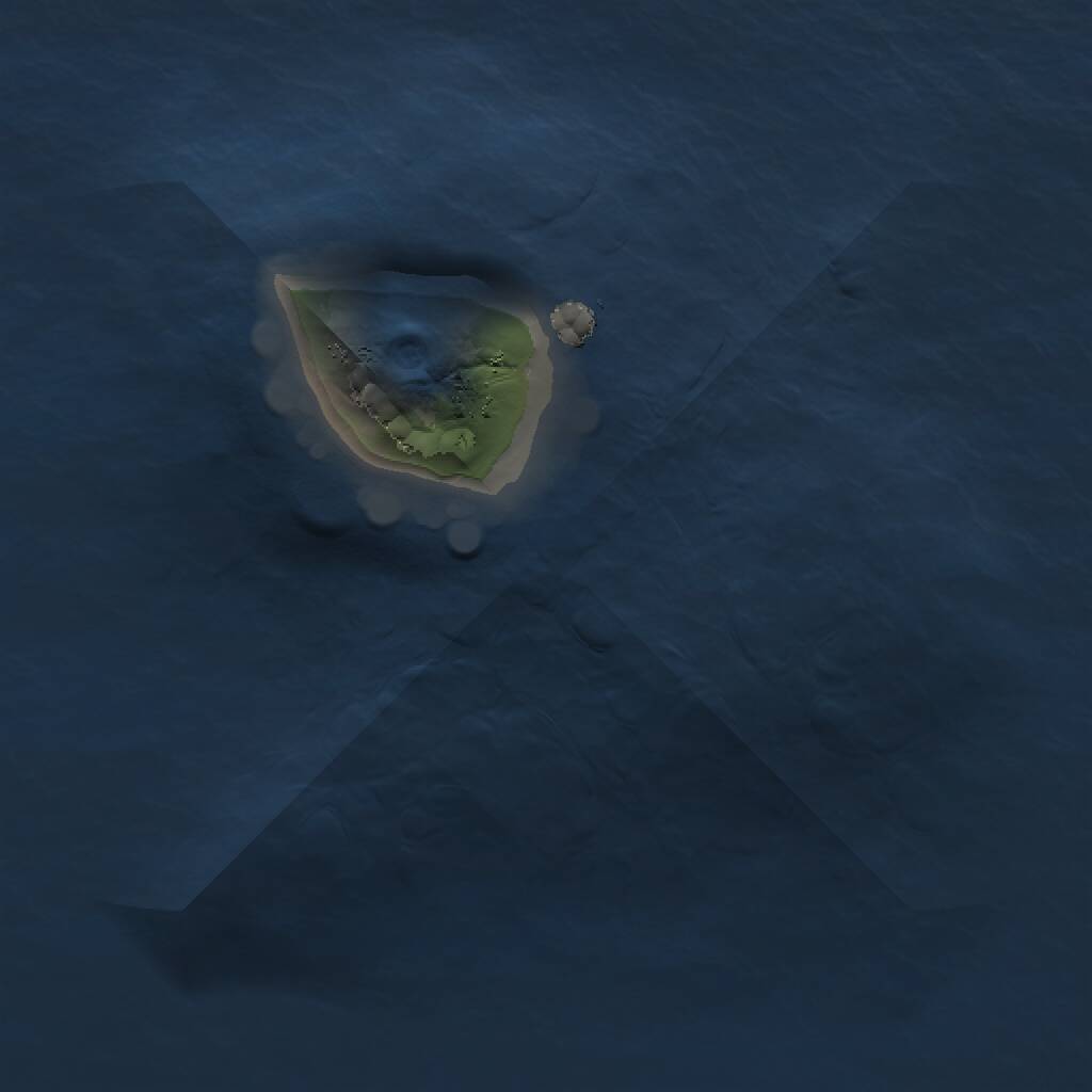 Rust Map: Procedural Map, Size: 1000, Seed: 984671712, 1 Monuments