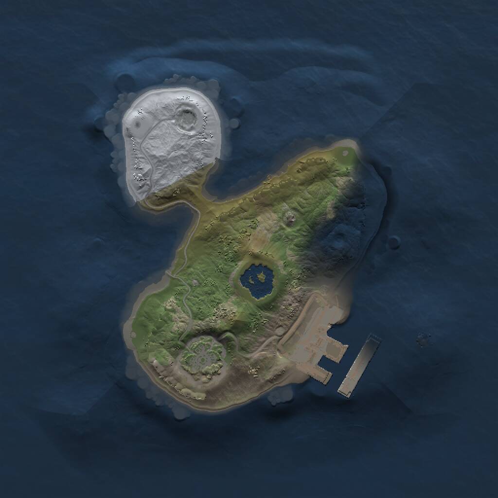 Rust Map: Procedural Map, Size: 1500, Seed: 192178960, 3 Monuments