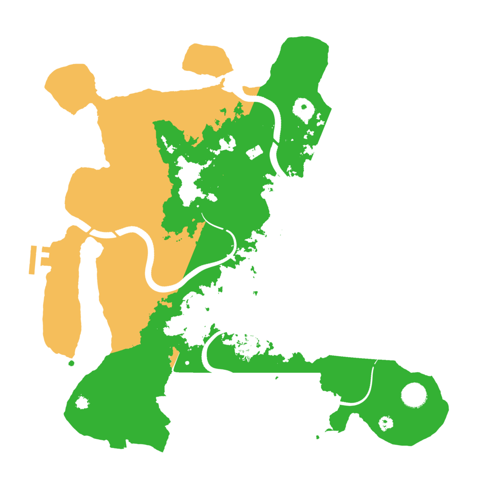 Biome Rust Map: Procedural Map, Size: 3500, Seed: 8281