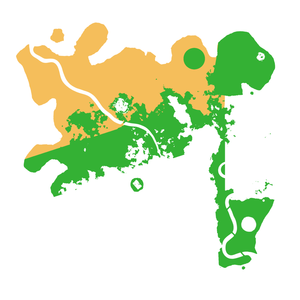 Biome Rust Map: Procedural Map, Size: 3700, Seed: 1204936075