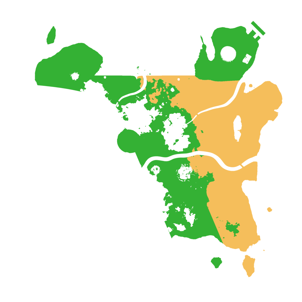 Biome Rust Map: Procedural Map, Size: 3500, Seed: 1072268942