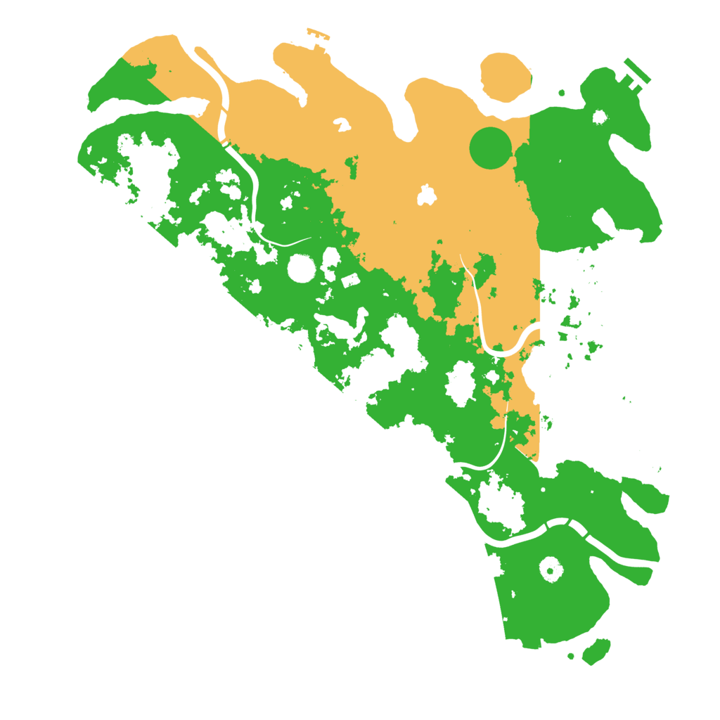 Biome Rust Map: Procedural Map, Size: 4500, Seed: 1187872182