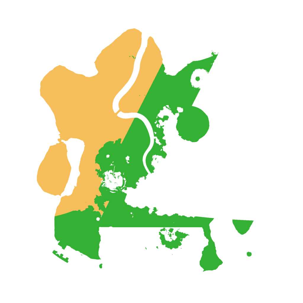 Biome Rust Map: Procedural Map, Size: 2500, Seed: 550