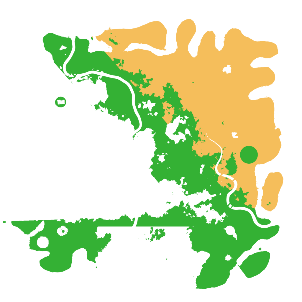 Biome Rust Map: Procedural Map, Size: 4500, Seed: 21111