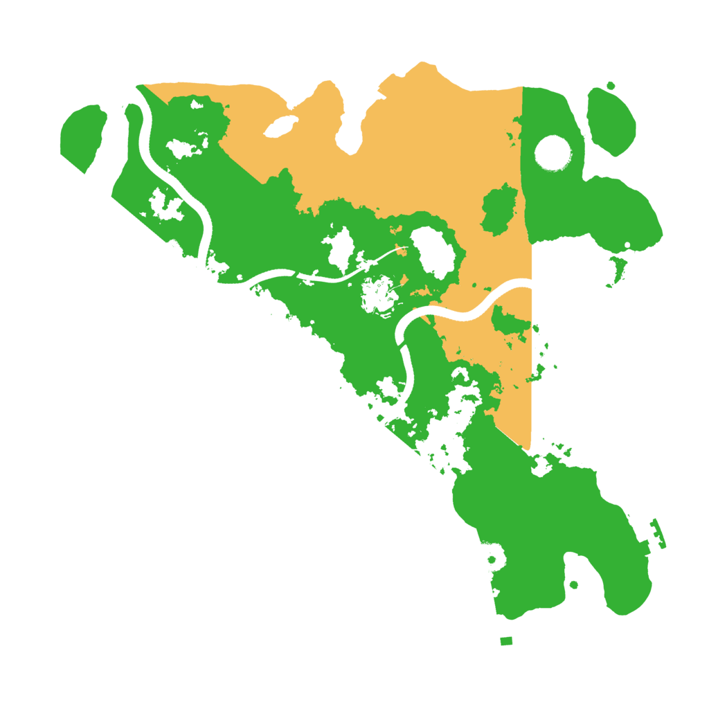 Biome Rust Map: Procedural Map, Size: 3500, Seed: 1109076721