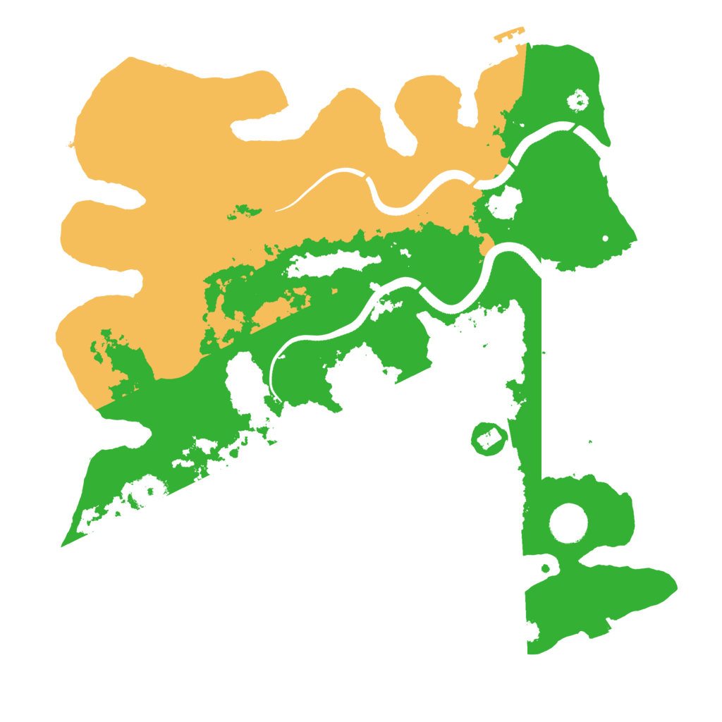 Biome Rust Map: Procedural Map, Size: 3500, Seed: 1289051747