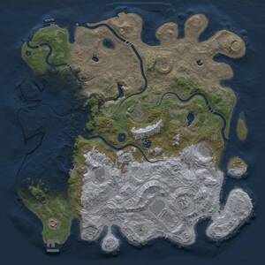 Thumbnail Rust Map: Procedural Map, Size: 4570, Seed: 50000, 16 Monuments