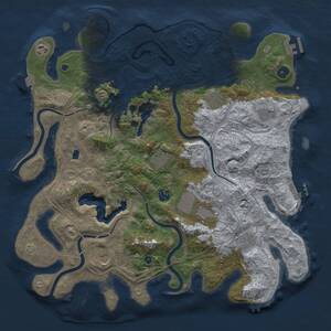 Thumbnail Rust Map: Procedural Map, Size: 4250, Seed: 1431665450, 15 Monuments