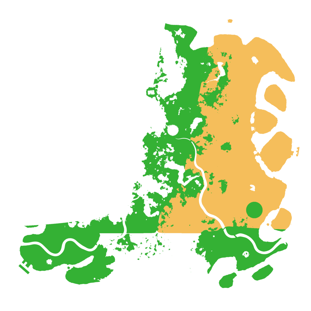 Biome Rust Map: Procedural Map, Size: 5000, Seed: 12324567