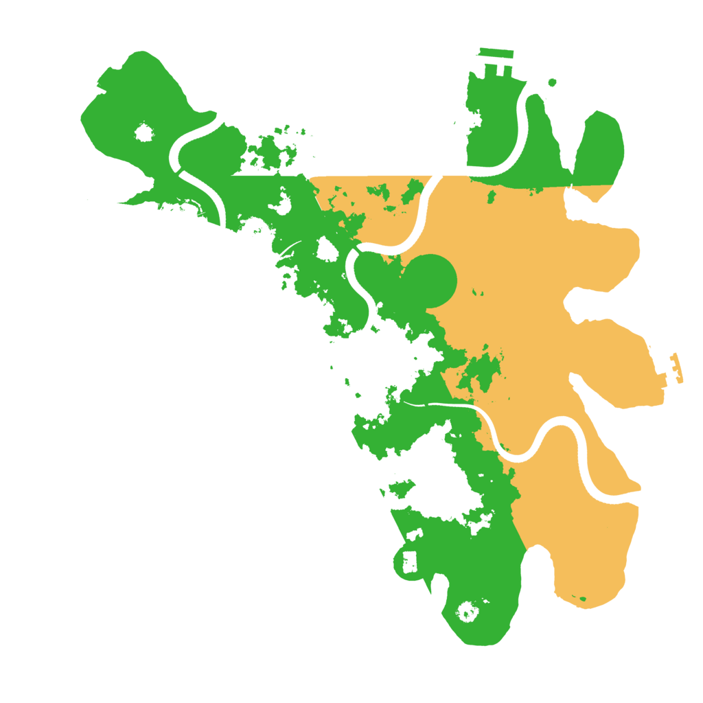 Biome Rust Map: Procedural Map, Size: 3500, Seed: 1381553452
