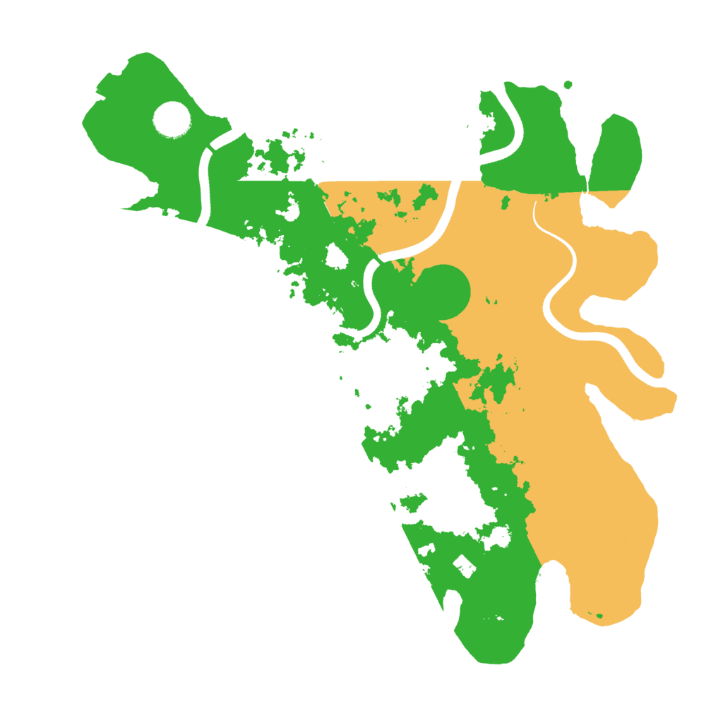 Biome Rust Map: Procedural Map, Size: 3500, Seed: 1381553452