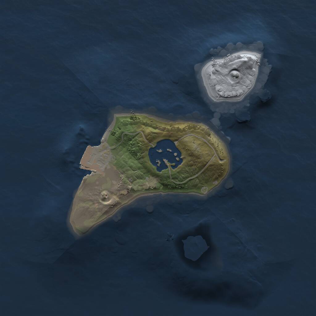 Rust Map: Procedural Map, Size: 1500, Seed: 1967749307, 2 Monuments